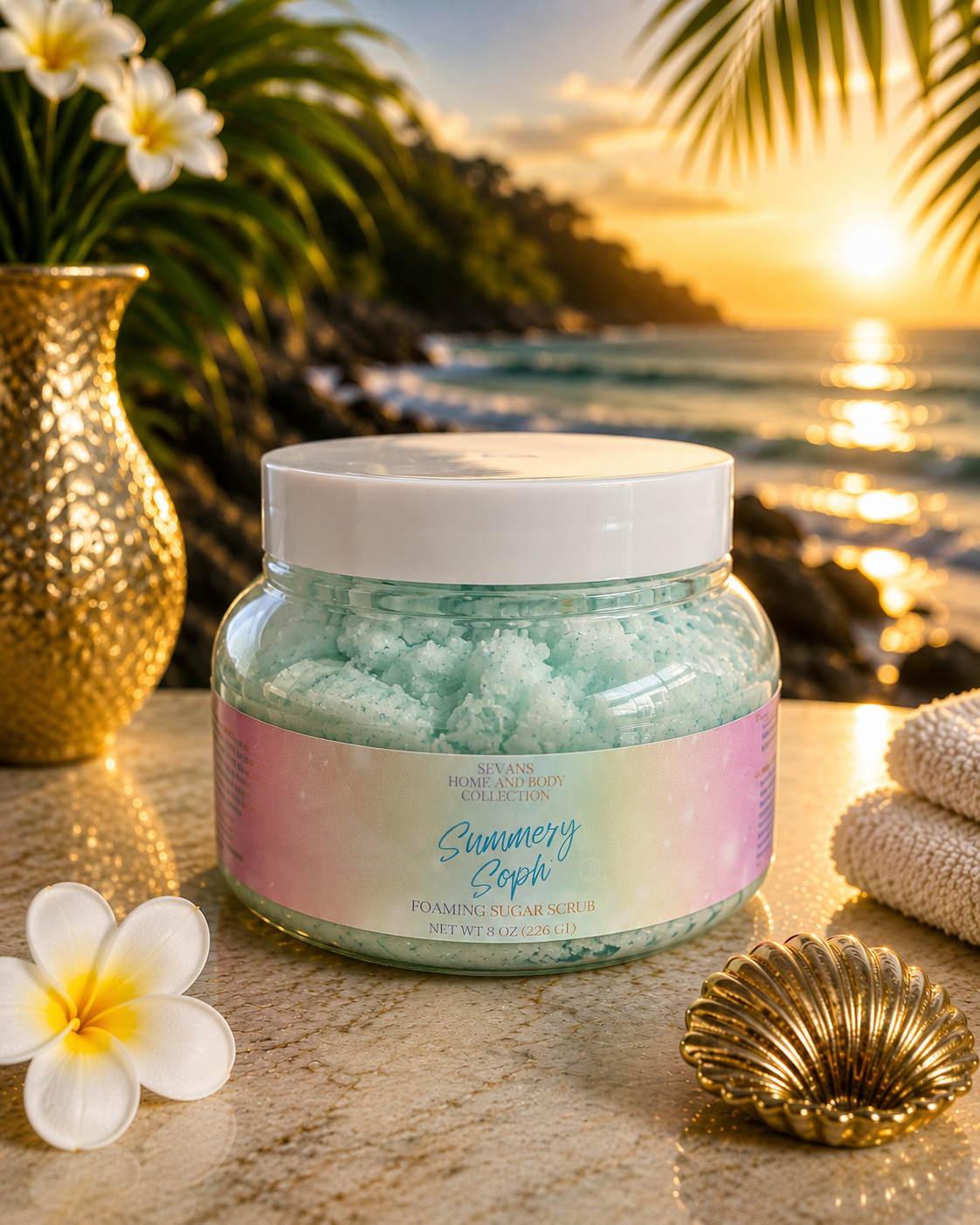 8oz - Summer Foaming Sugar Scrub